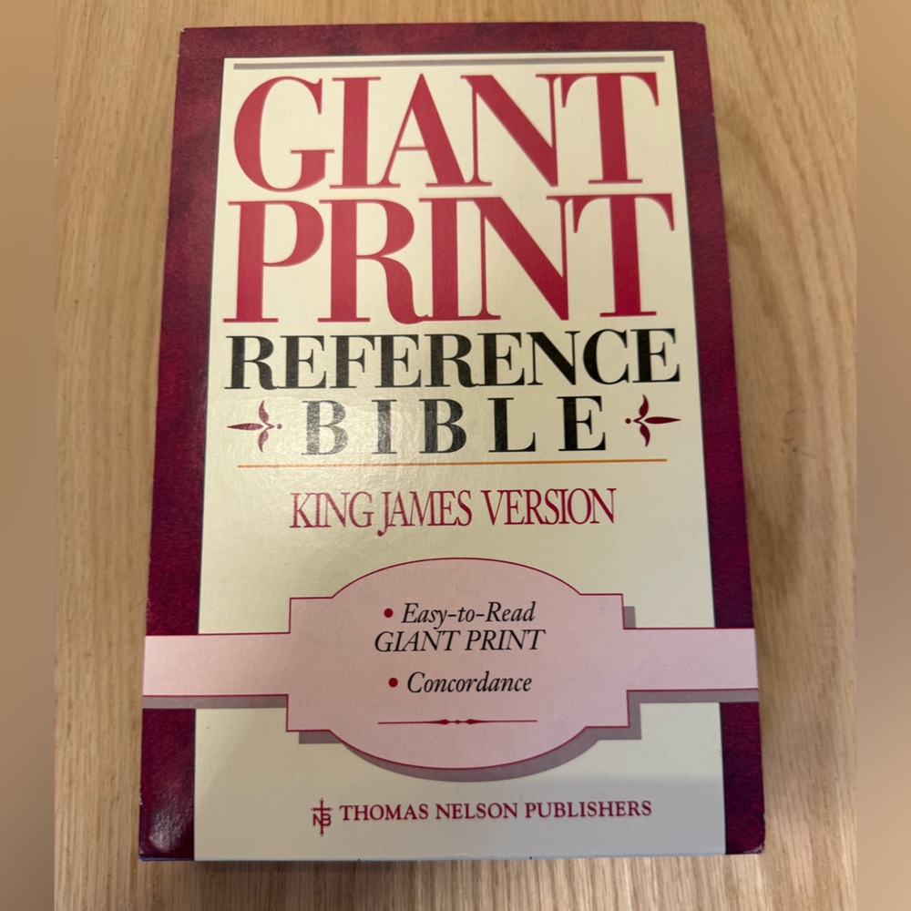 Holy Bible KJV Giant Print Reference Concordance Red Letter Nelson Regency